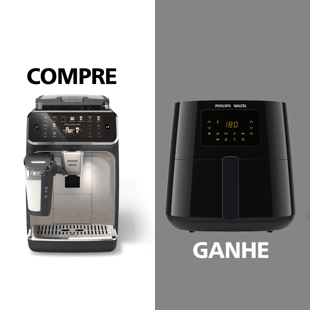 Compre Cafeteira Superautomática Série 5500 Ganhe Airfryer Digital Série 3000