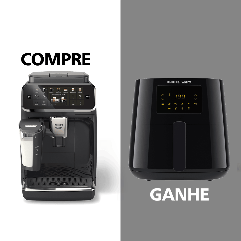 Compre Cafeteira Espresso Série 4400 e Ganhe Airfryer Digital Série 3000