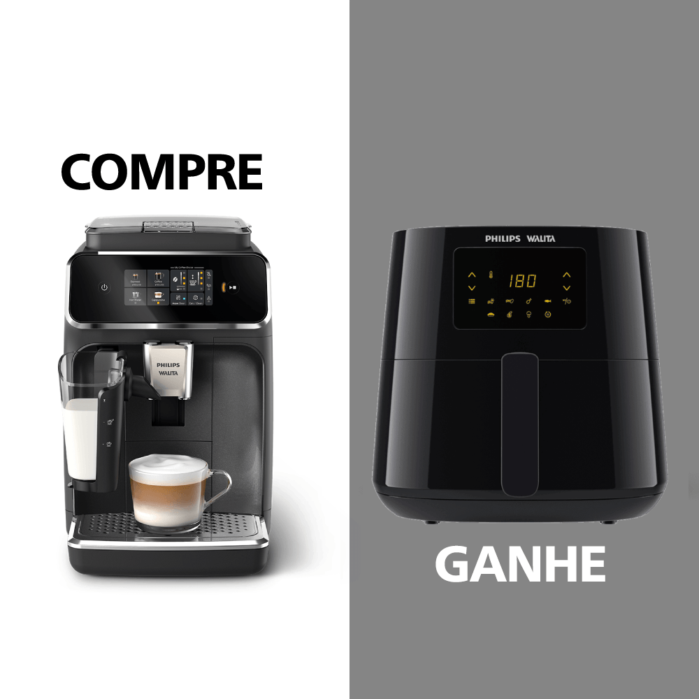 Compre Cafeteira Espresso Série 2300 e Ganhe Airfryer Digital Série 3000