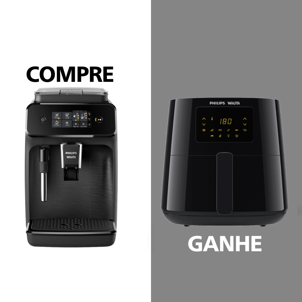 Compre Cafeteira Superautomática Série 1200 Ganhe Airfryer Digital Série 3000